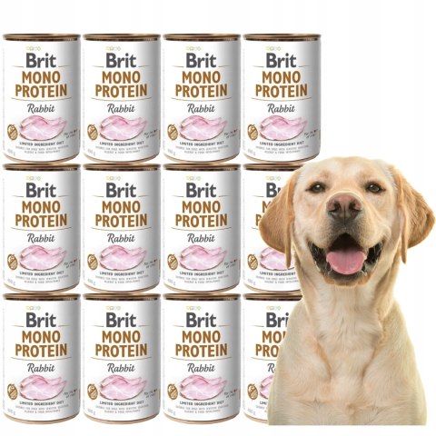 Brit mono protein Rabbit 12X 400g KRÓLIK