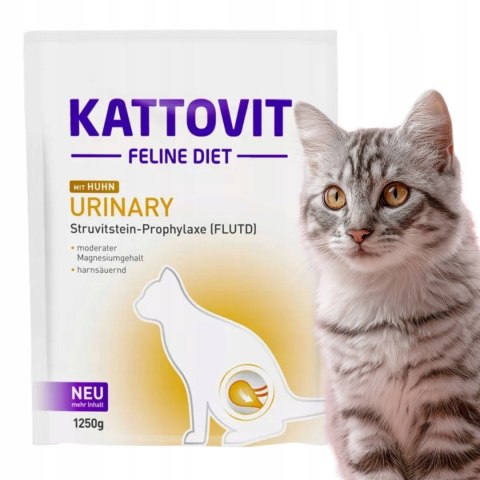 KATTOVIT DIETA URINARY SUCHA KARMA KURCZAK 1250g dla kotów