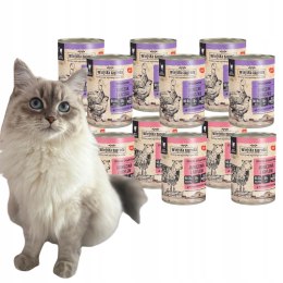 Karma dla kota Wiejska Zagroda Mix smaków 12x400g