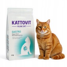 Kattovit Gastro 4 kg - sucha karma dla kotów wrażliwych i z problemami traw