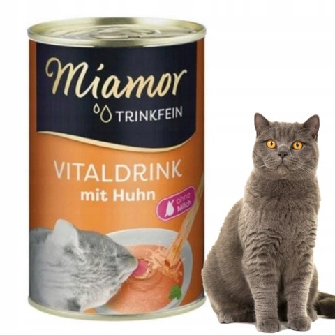 MIAMOR VITALDRINK MIX SMAKÓW napój dla wybrednych kotów zupa 24 x 135ml