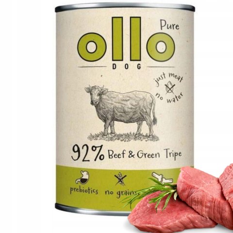 OLLO Pure Wołowina i Żwacze 850g