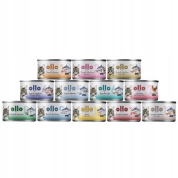 Ollo Cat Zestaw wszystkich smaków 12x70g
