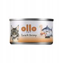 Ollo Cat nr 1 Tuna & Chicken with Shrimp in jelly 70G