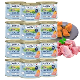 BALTICA Smaki Regionów Karma mokra Kociak Cielęcina z indykiem 12x185g