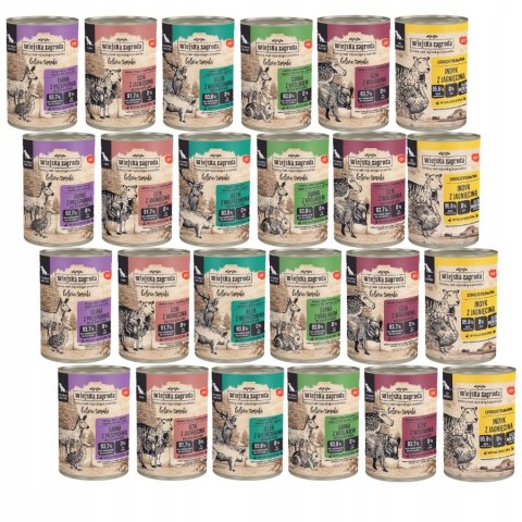 Wiejska Zagroda Leśne Smaki Sarna z przepiórką 24X400g puszka