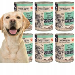 ZESTAW Wiejska Zagroda Indyk z królikiem 6X400g Wywkintna Hipoalericzna