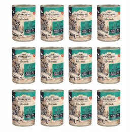 ZESTAW Wiejska Zagroda Leśne smaki Jeleń z wieprzowiną 12X400g puszka