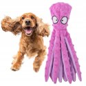 Zabawka Piszcząca Szeleszcząca dla Psa Szczeniaka Ośmiornica RÓŻOWA