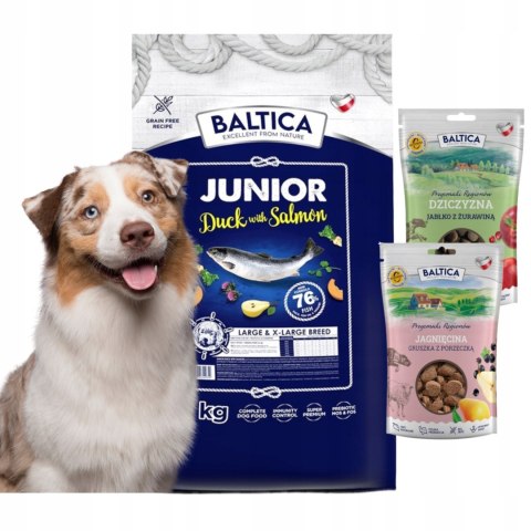 BALTICA JUNIOR DUCK & SALMON 12KG KACZKA Z ŁOSOSIEM karma dla szczeniąt