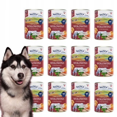 BALTICA Monobiałkowa WOŁOWINA 12x400 MOKRA KARMA