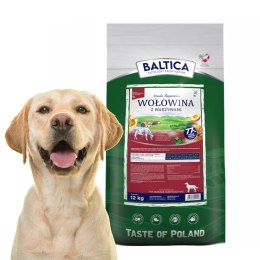 BALTICA SR karma dla psa wołowina z warzywami 12kg DLA DUŻYCH RAS