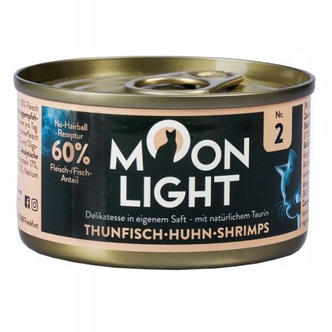MOONLIGHT DINNER Nr2 ZESTAW TUŃCZYK KURCZAK KREWETKI 10X80g
