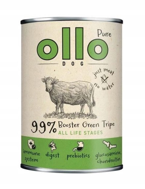 Ollo karma mokra BOOSTER ZIELONE ŻWACZE 8x400g