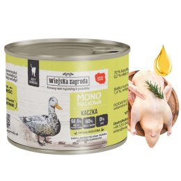 Wiejska Zagroda MONO Kaczka mokra karma dla kota 200g