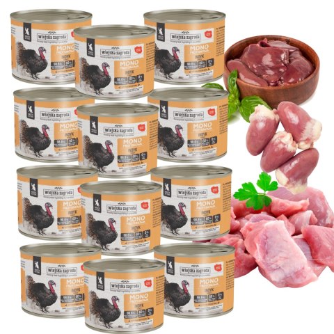 Wiejska Zagroda MONO Kociak INDYK 12X200 pakiet startowy dla kociąt