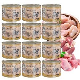 Wiejska Zagroda mokra karma dla kociąt 12x200 Indyk z kurczakiem