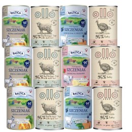 ZESTAW Baltica szczeniak 12X400g MIX OLLO PUPPY PUPPY