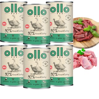 ZESTAW OLLO PUSZKA PIES UMAMI GĘŚ I INDYK 6X850G