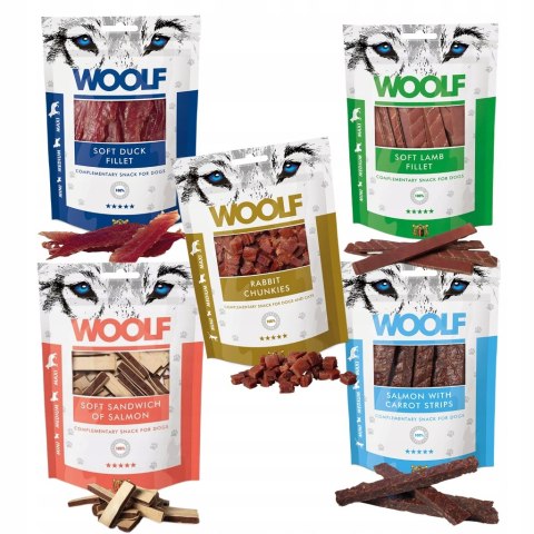 ZESTAW PRZYSMAKÓW WOOLF 5X100G NAJLEPSZE TRENERKI