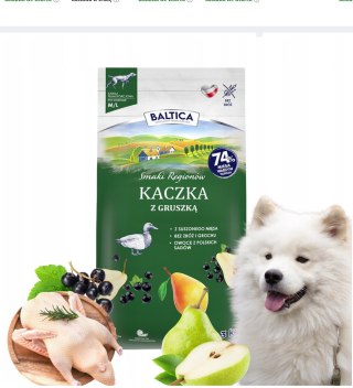BALTICA Smaki Regionów ADULT Kaczka z gruszką M/L 3kg
