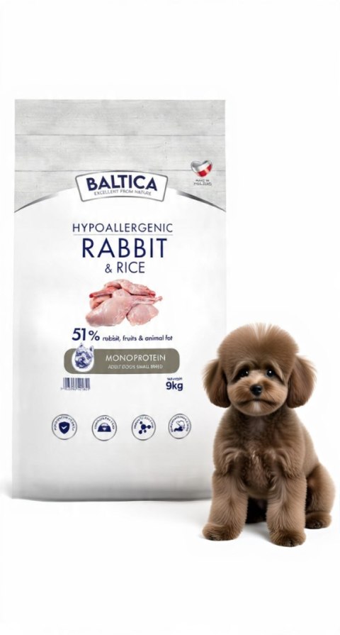Baltica NUTRACEUTIC Rabbit&Rice karma sucha królik 9 kg dla małych ras