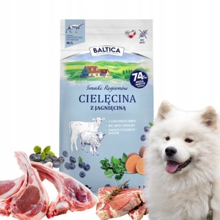 Baltica Smaki Regionów Adult Cielęcina z jagnięciną M/L 3kg