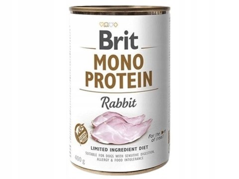 Brit MonoProtein Rabbit 400 monobiałkowy królik monoproteinowy ALERGIK