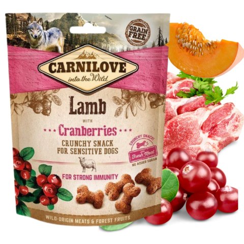 Carnilove Crunchy Snack Lamb Cranberries 200 g przysmaki dla psa z jagnięciną