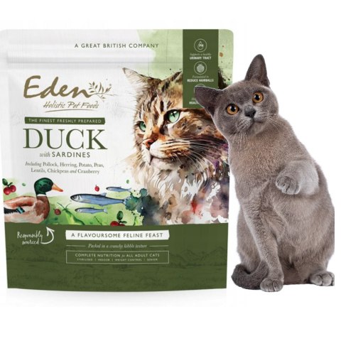 EDEN Kaczka i Sardynka dla kota 1,5 kg