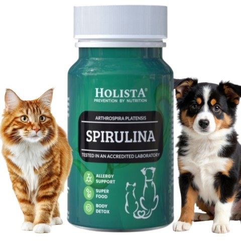 Holista Spirulina 90 Tabs. odporność alergia skóra i sierść