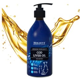 HolistaPets Cod Liver Oil 500ml tran z dorsza