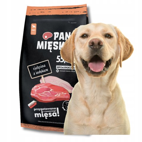 Karma Pan Mięsko cielęcina z indykiem 9kg XL + GRATIS