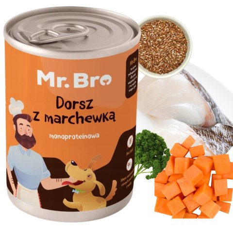 Mr. Bro Dorsz z marchewką 400g pietruszką siemieniem lnianym