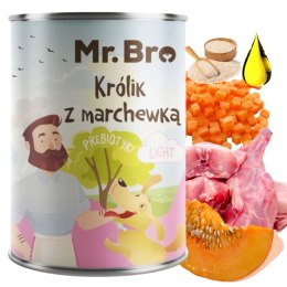 Mr. Bro Light Królik z Marchewką z Prebiotykami 400g