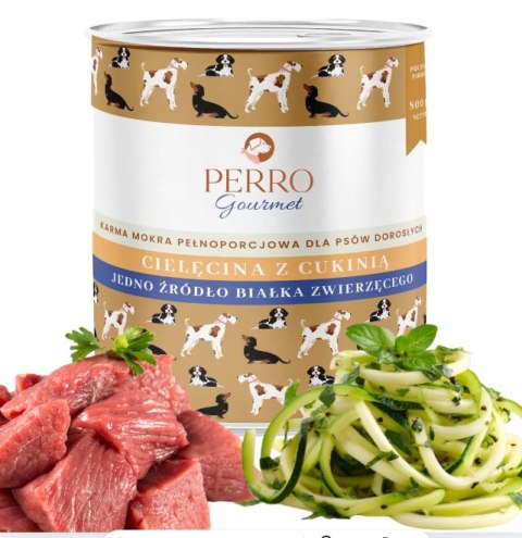 PERRO CIELĘCINA Z CUKINIĄ 800