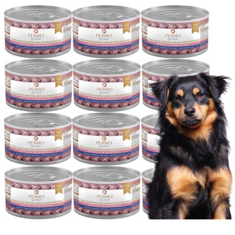 PERRO Gourmet Królik z marchewką dla psów dorosłych 12x200 g