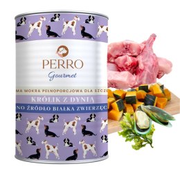 PERRO JUNIOR Gourmet Królik z dynią 400g