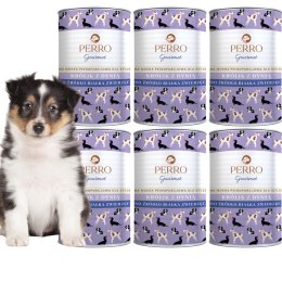 PERRO JUNIOR Gourmet Królik z dynią 6x400g