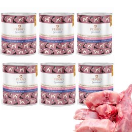 PERRO Karma dla psa Gourmet Królik z marchewką 6x800g