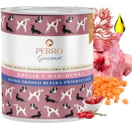 PERRO Karma dla psa Gourmet Królik z marchewką 800g