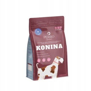 PERRO Konina 9kg Karma dla Psa Tłoczona na Zimno Bezzbożowa M/L