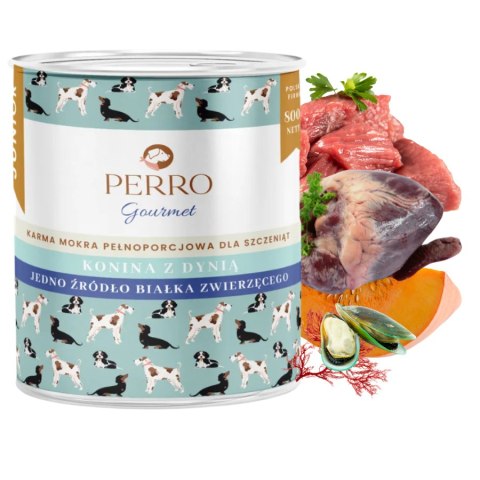 PERRO Konina z dynią dla szczeniąt 800g