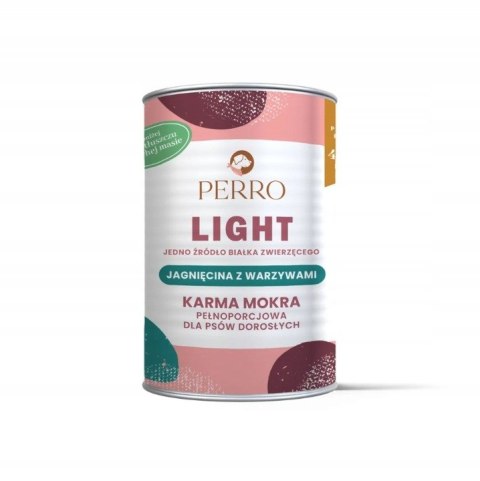 PERRO LIGHT PAKIET PRÓBNY ZESTAW SMAKÓW 4X400 JELEŃ JAGNIĘCINA KACZKA