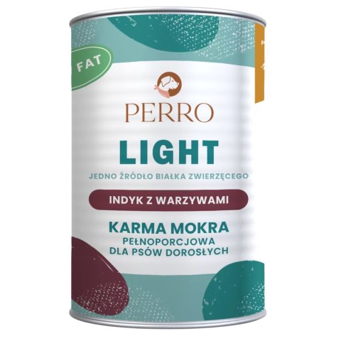 PERRO LIGHT ZESTAW WSZYTKICH SMAKÓW 10X400 JAGNIĘCINA JELEŃ KOZA INDYK