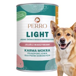 PERRO Light Jeleń z warzywami - monobiałkowa formuła dla psów dorosłych 400g