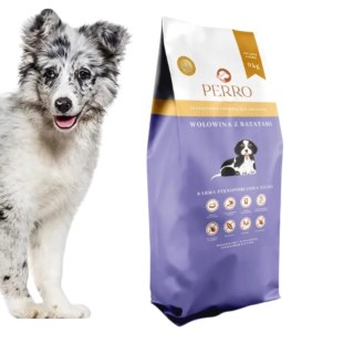 PERRO Wołowina z Batatami Junior 9kg dla SZCZENIAT