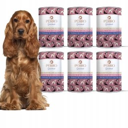 PERRO ZESTAW 6X400 Gourmet Królik z marchewką dla psów dorosłych 400g