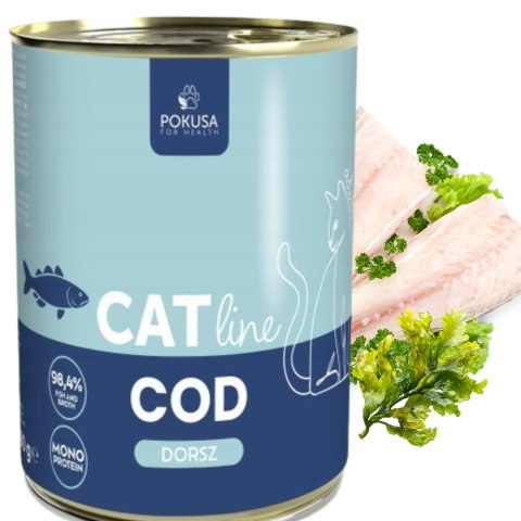 POKUSA CatLine - dorsz - karma mokra dla kotów dorosłych 400 g