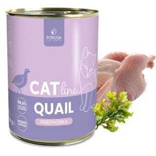 POKUSA CatLine karma mokra Quail / Przepiórka 400G KITTEN